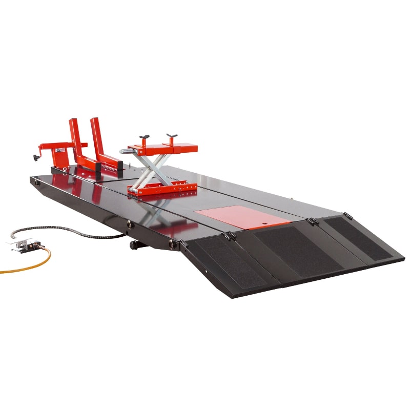 Black Widow ProLift Extra-Wide Pneumatic Motorcycle Lift Table - 1,500 lb. Capacity