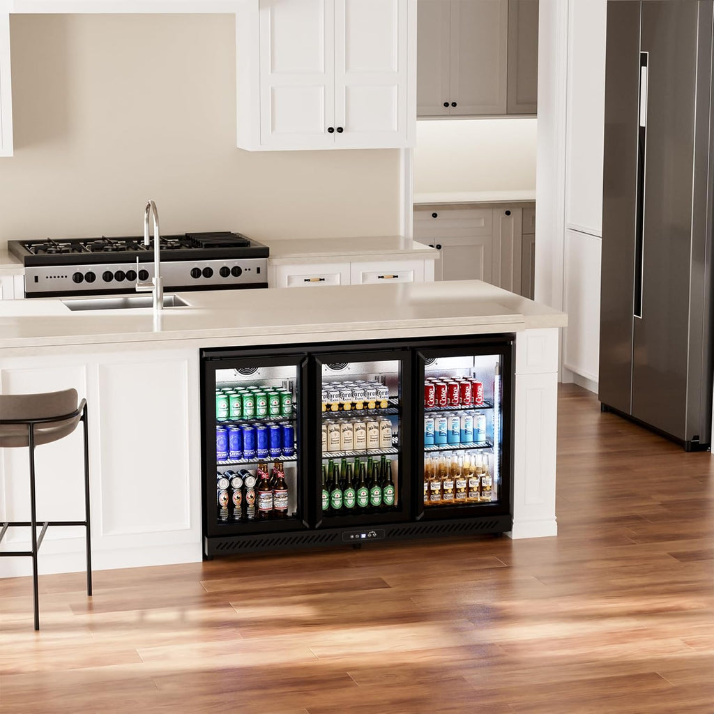 Cotlin 11.45 Cu.Ft Back Bar Beverage Cooler (3-Door) - Auto Defrost