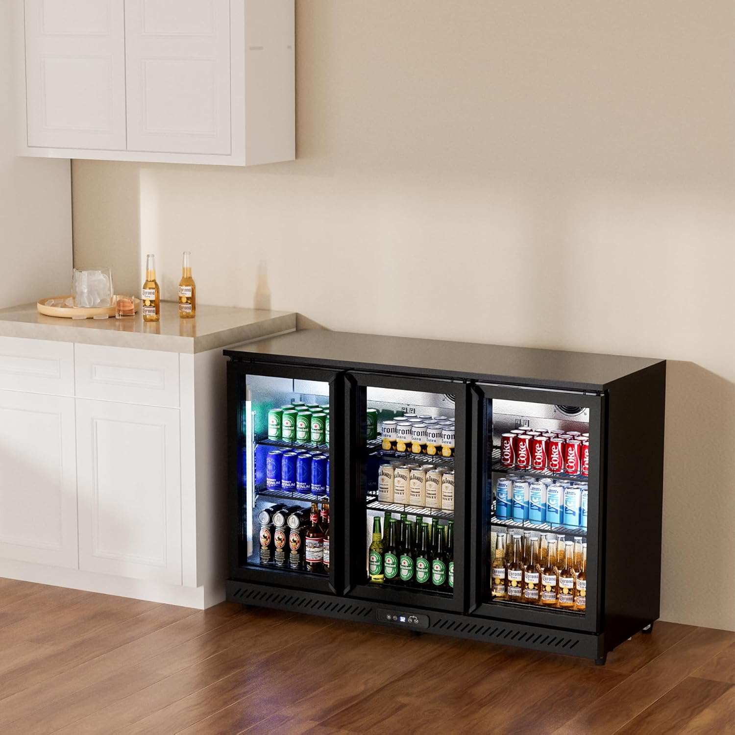Cotlin 11.45 Cu.Ft Back Bar Beverage Cooler (3-Door) - Auto Defrost