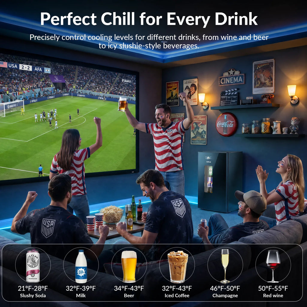 Cotlin 21°F Ultra-Cold Beverage Cooler with Turbo Chill — 95-Can