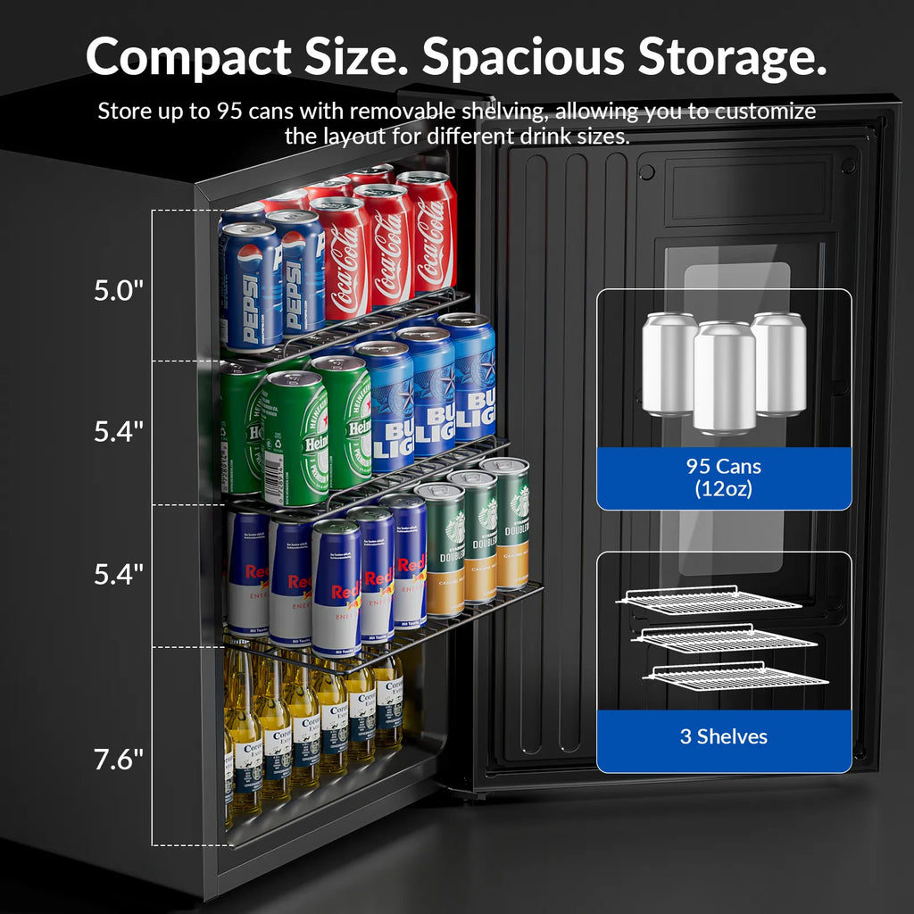 Cotlin 21°F Ultra-Cold Beverage Cooler with Turbo Chill — 95-Can