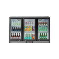 ICECASA Commercial 52.6" 3 Glass Door Back Bar Beer Cooler Beverage Refrigerator 11.7 Cu.ft | ICE-320H